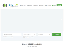 Tablet Screenshot of luckjobs.com